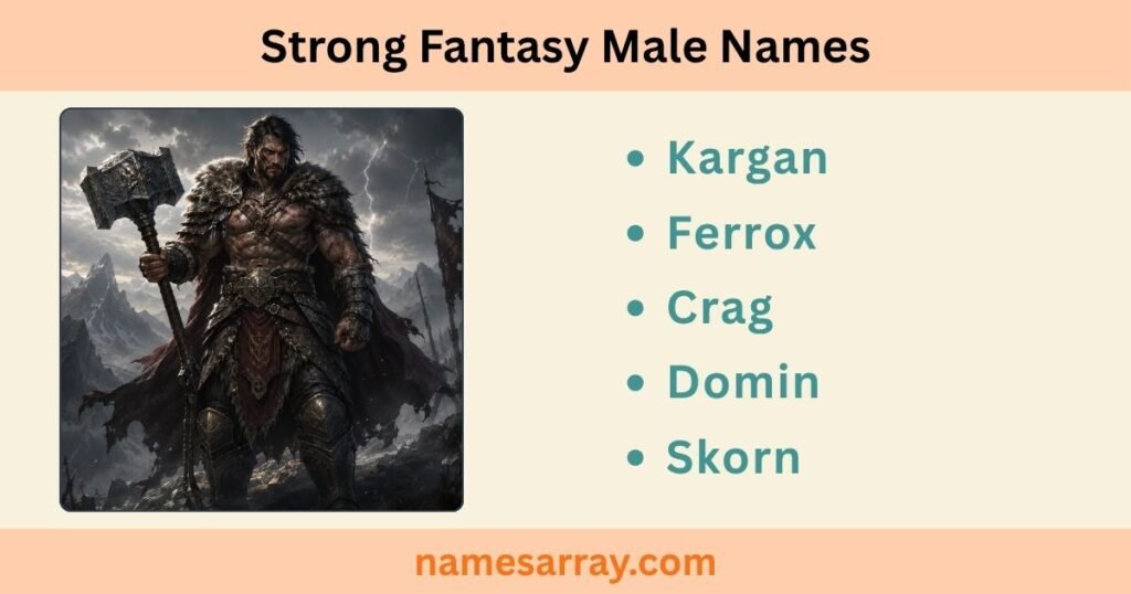 Strong Fantasy Male Names