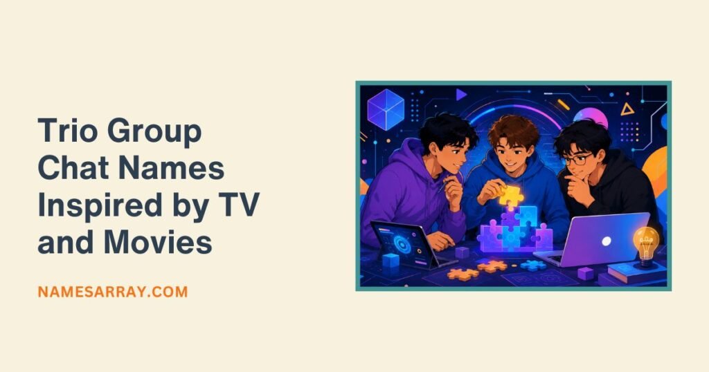 Trio Group Chat Names Inspired by TV and Movies