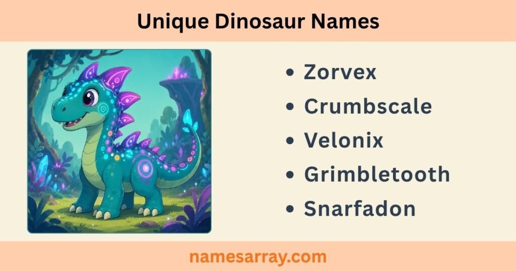 Unique Dinosaur Names