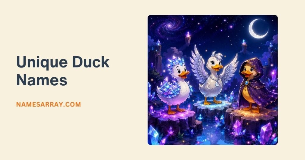 Unique Duck Names