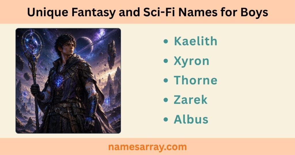 Unique Fantasy and Sci-Fi Names for Boys