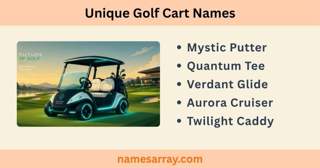 Unique Golf Cart Names