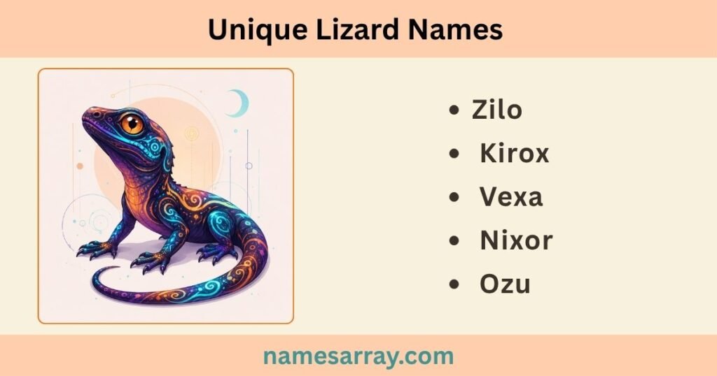 Unique Lizard Names 