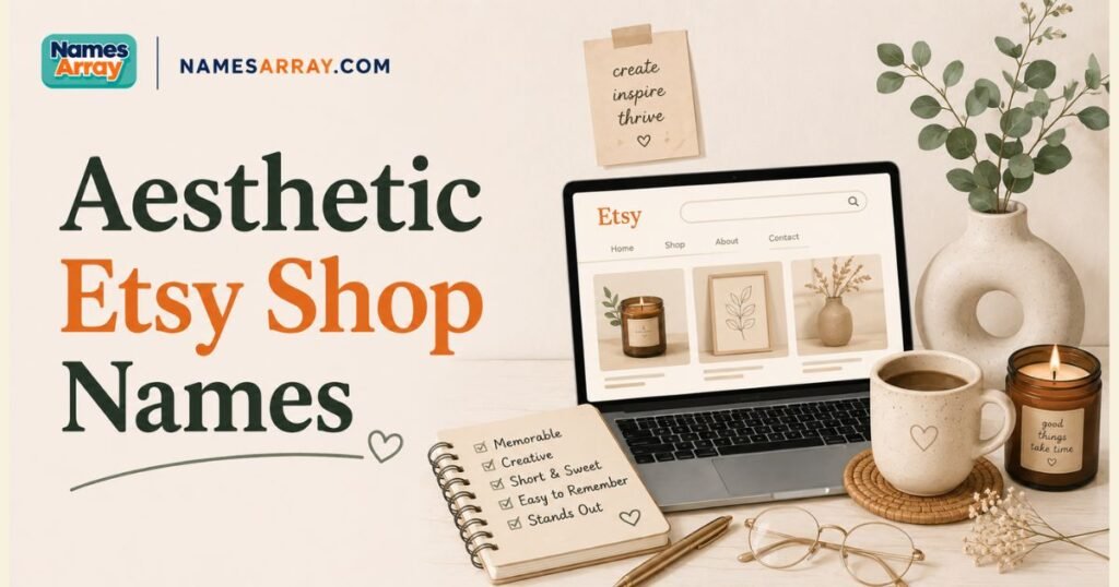  Aesthetic Etsy Shop Names