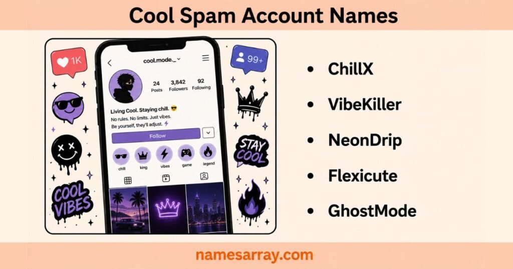 Cool Spam Account Names