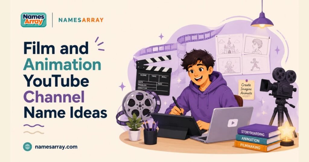 Film and Animation YouTube Channel Name Ideas