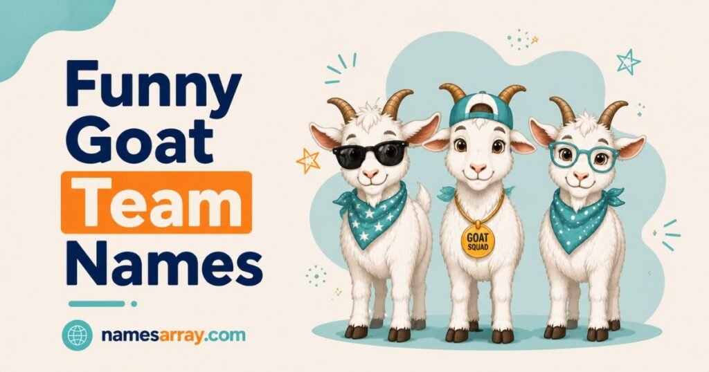 Funny Goat Team Names