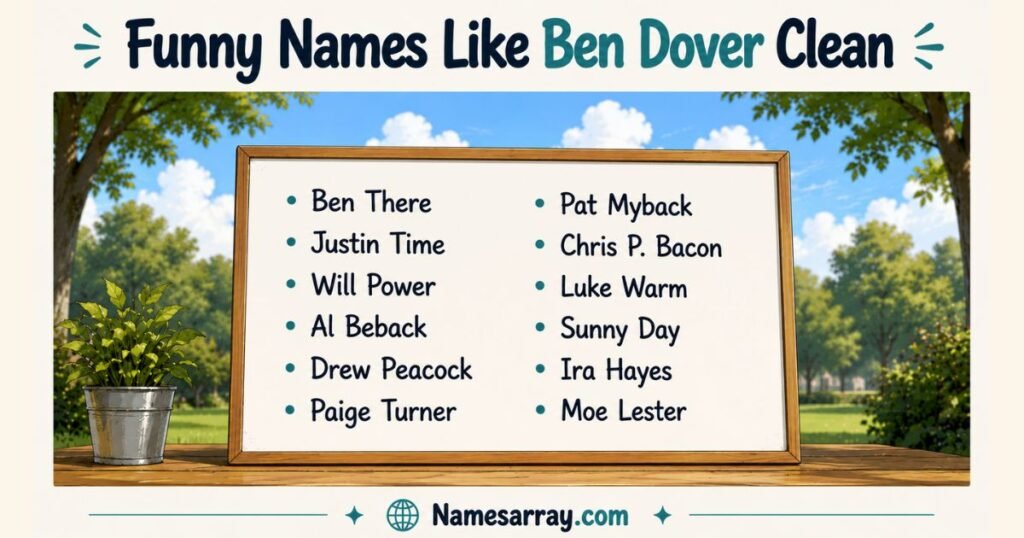 Funny Names Like Ben Dover Clean