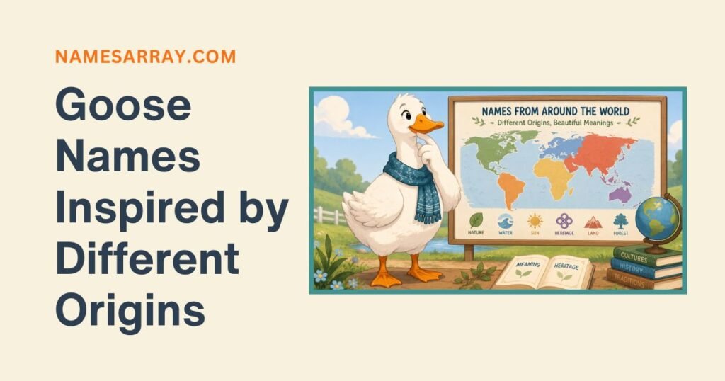Meaningful Goose Names Inspired by Different Origins