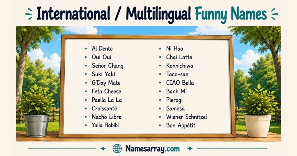 International / Multilingual Funny Names