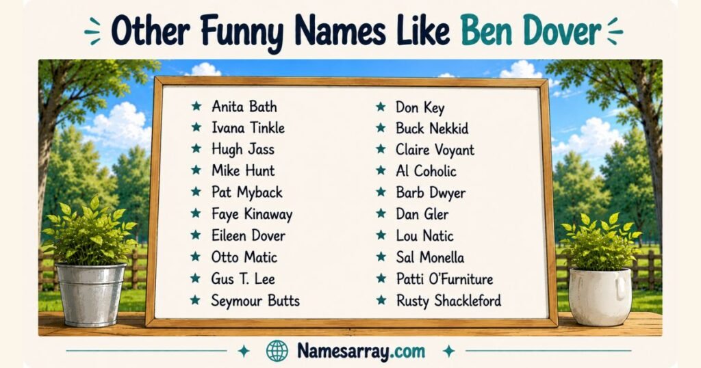 Other Funny Names Like Ben Dover