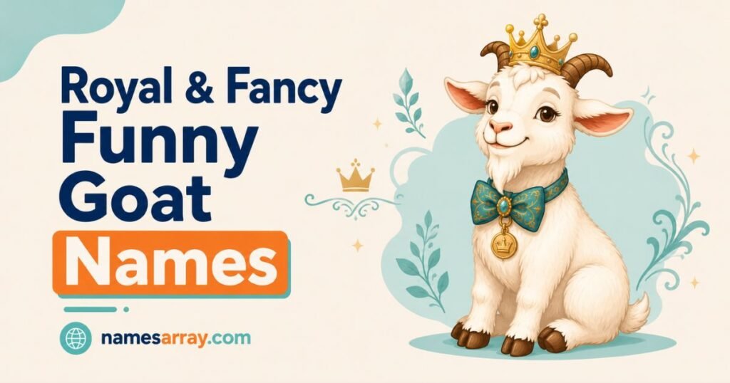 Royal & Fancy Funny Goat Names