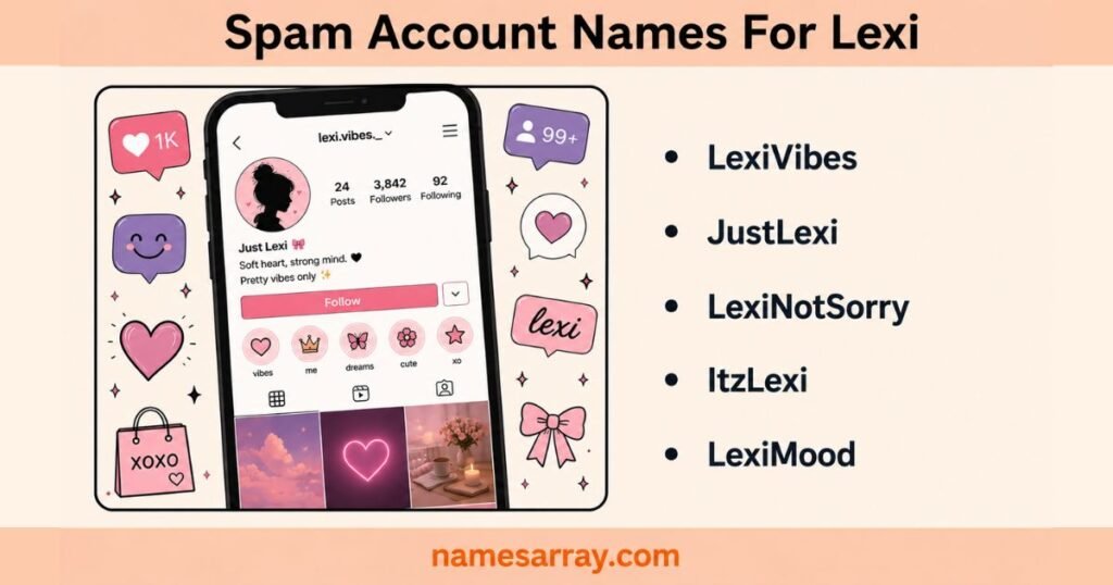 Spam Account Names For Lexi