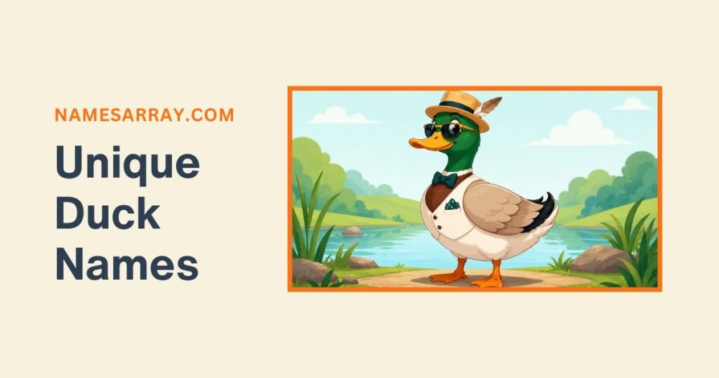 Unique Duck Names That Stand Out