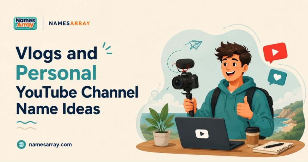 Vlogs and Personal YouTube Channel Name Ideas