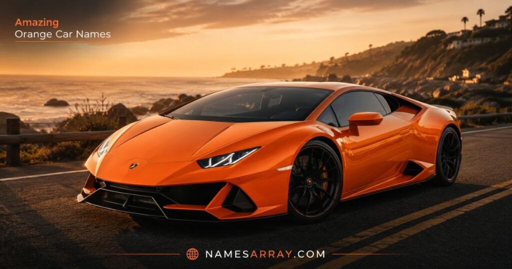 Amazing Orange Car Names