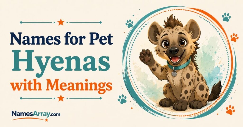 Names for Pet Hyenas with Meanings