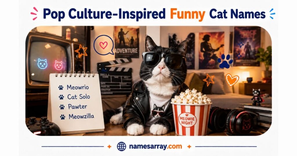 Pop Culture-Inspired Funny Cat Names