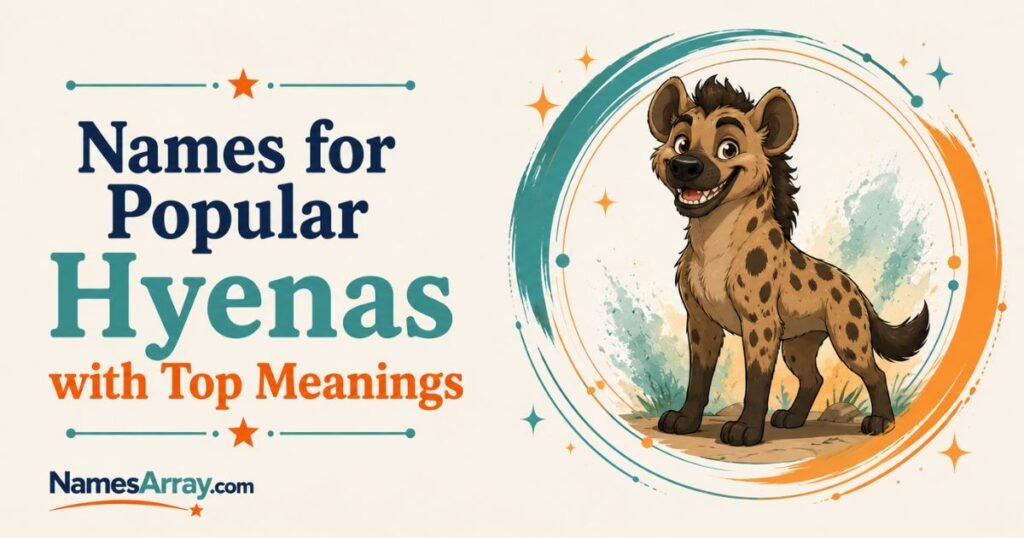 Popular Hyenas names with Top Meanings