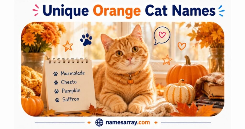 Unique Orange Cat Names